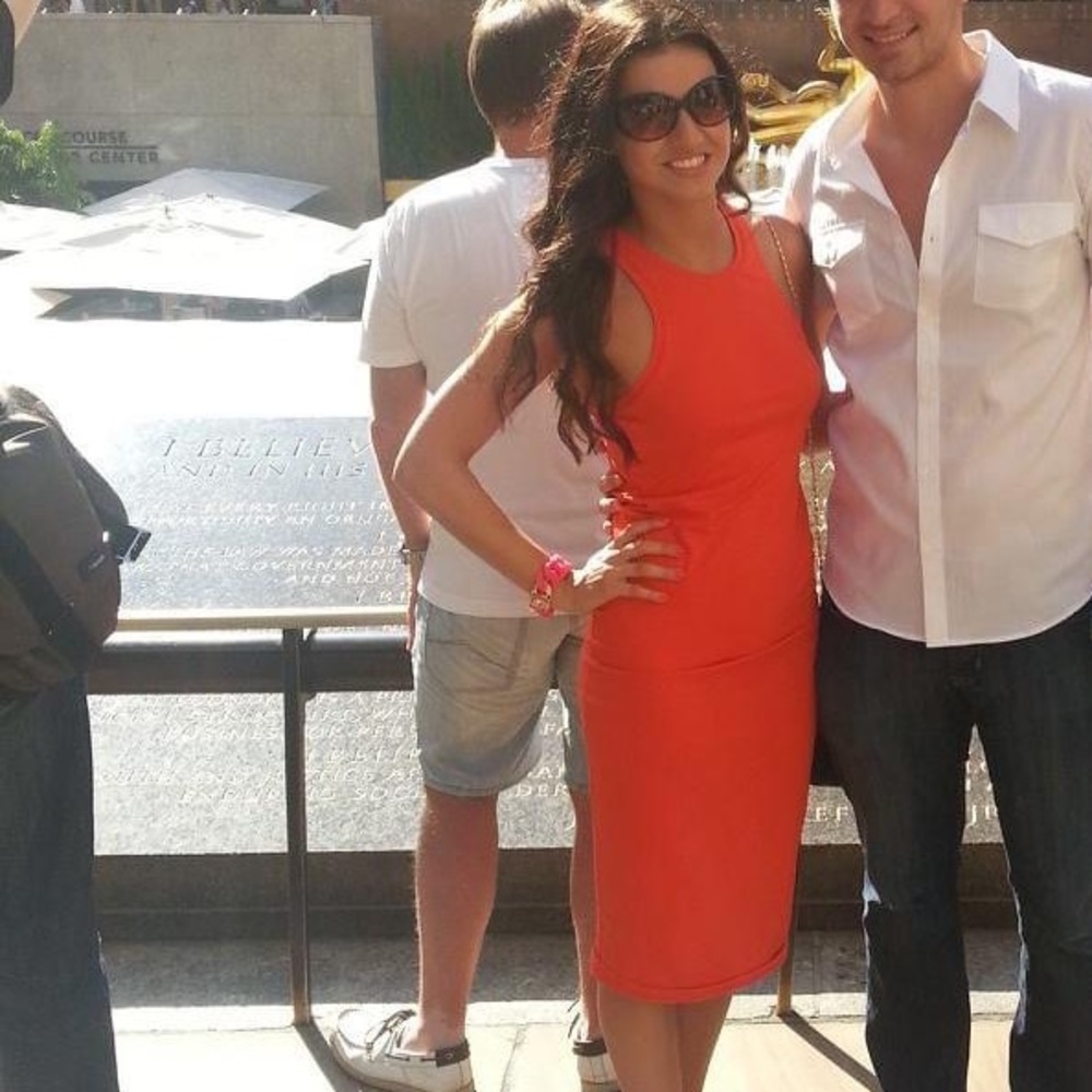 Nordstrom Leith XS orange dress